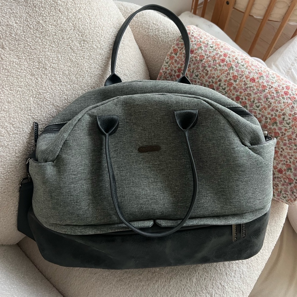 Nanobebe | Gray Tote Diaper bag